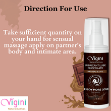 Vigini Intimate Chocolate Lubricant Personal Lube Water Based Gel - 50ml