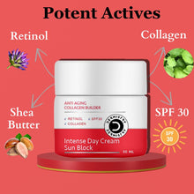 Dermistry Anti-Aging Day Cream with SPF30, Collagen Builder, Retinol, Hyaluronic Acid - Nourishing Age-Protect Formula - 50ml