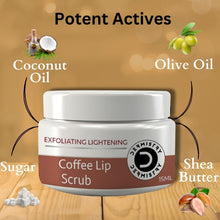 Dermistry Exfoliating Lip Scrub for Lightning Nourishing Dark, Dry, Chapped Lips - 15ml