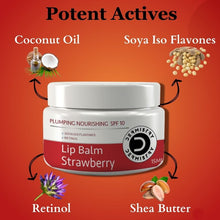Dermistry Strawberry Lip Care Tint Balm with Retinol SPF 10 for Glossy Lips - 15ml