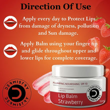 Dermistry Strawberry Lip Care Tint Balm with Retinol SPF 10 for Glossy Lips - 15ml
