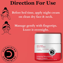 Dermistry Anti-Aging Skin Repair Night Cream with Retinol Hyaluronic Acid  - 50ml