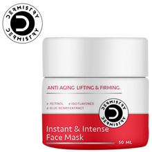 Dermistry Anti-Aging Face Mask with Retinol, Blue Berry for Skin Repair and Tightening - 50ml