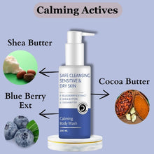 Dermistry Blueberry Body Wash for Sensitive Dry Skin - 200ml