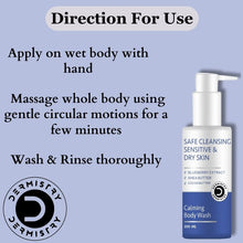 Dermistry Blueberry Body Wash for Sensitive Dry Skin - 200ml