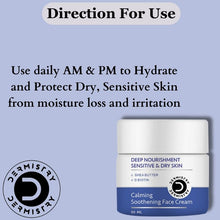 Dermistry Face Cream for Sensitive Dry Skin with Shea Butter and Biotin - 50ml