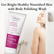 Vigini Skin Lightening Exfoliating Coffee Scrub Body Wash for De-Tan - 100ml