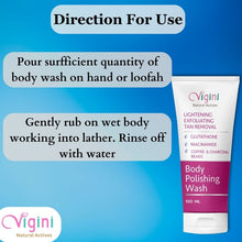 Vigini Skin Lightening Exfoliating Coffee Scrub Body Wash for De-Tan - 100ml