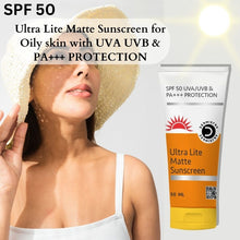 Dermistry Matte Finish Water-based Sunscreen for Oily Skin SPF 50 UVA UVB PA+++ Protection - 50ml