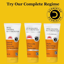 Dermistry Matte Finish Water-based Sunscreen for Oily Skin SPF 50 UVA UVB PA+++ Protection - 50ml