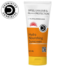 Dermistry Ultra Hydrating Sunscreen for Dry Skin SPF 50 UVA UVB PA+++ Protection with 1% Hyaluronic Acid - 50ml