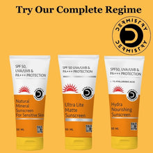 Dermistry Natural Mineral Sunscreen for Sensitive Skin Children SPF 50 UVA UVB PA+++ Protection - 50ml