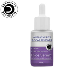 Dermistry Anti-Acne Serum with 2% Salicylic Acid, Niacinamide Vitamin C for Pits, Scars, Dark Spots - 30ml