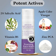 Dermistry Anti-Acne, Pimple Remover Face Wash with 2% Salicylic Acid - 150ml