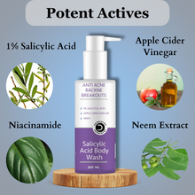 Dermistry Anti Acne Body Wash with 1% Salicylic Acid Apple Cider Vinegar - 200ml