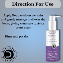 Dermistry Anti Acne Body Wash with 1% Salicylic Acid Apple Cider Vinegar - 200ml