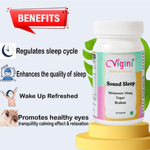 Vigini Sound Sleep Melatonin 10mg Tagar Brahmi Capsule