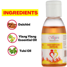 Vigini Fiery Hot 2 In 1 Men's  Oil