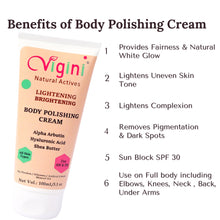 Vigini Lightening Brightening Body Polishing Cream