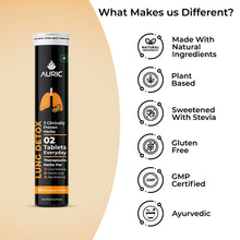 Auric Lung Detox Effervescent Tablet - Drop, Fizz & Drink