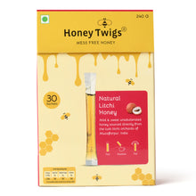 Honey Twigs Natural Litchi Honey 30 Twigs Pack - 240 GM
