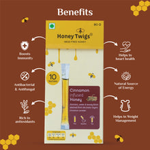 Honey Twigs Cinnamon Infused Honey 10 Twigs Pack - 80 GM