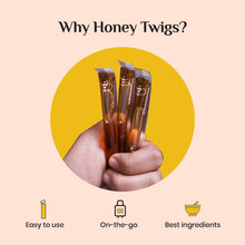 Honey Twigs Lemon Infused Honey 10 Twigs Pack - 80 GM