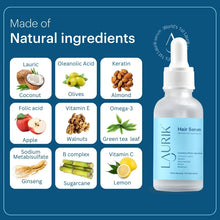 Laurik Advanced Natural Hair Scalp Serum for Men & Women, 30 ML
