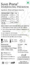 Suvo Prana Darjeeling Premium Whole Leaf Organic Green Tea
