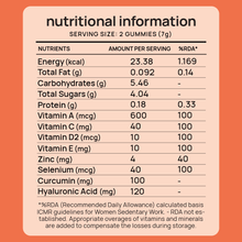 Nyumi Radiant Skin Gummies For Glowing Skin - Juicy Orange Flavour