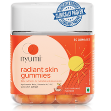 Nyumi Radiant Skin Gummies For Glowing Skin - Juicy Orange Flavour