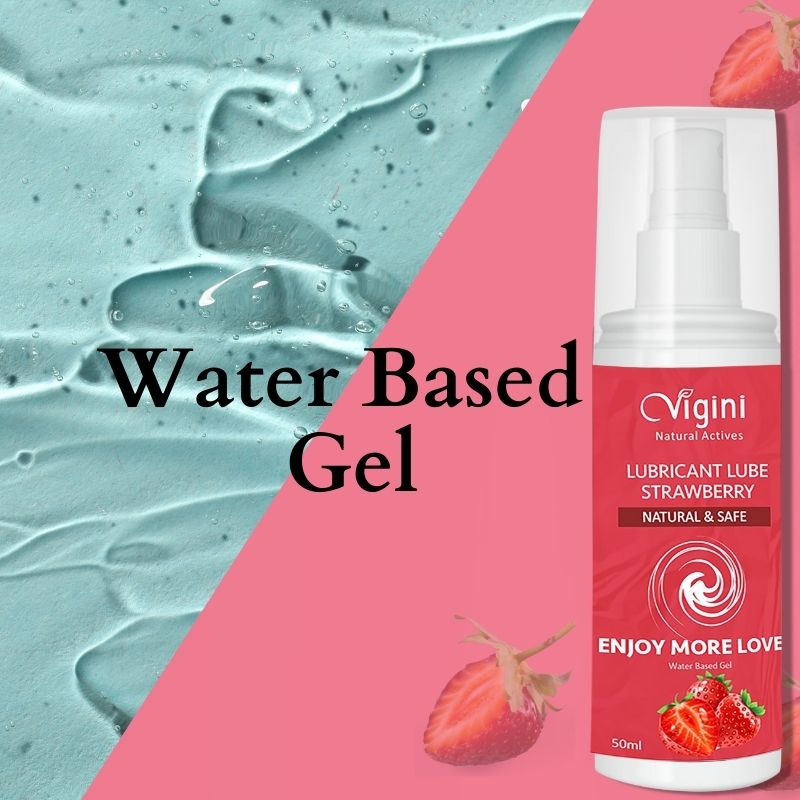Vigini Intimate Strawberry Lubricant Water Based Massage Gel 50ml Suvo.co