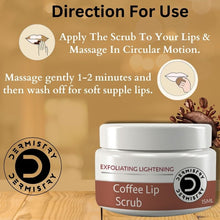 Dermistry Exfoliating Lip Scrub for Lightning Nourishing Dark, Dry, Chapped Lips - 15ml