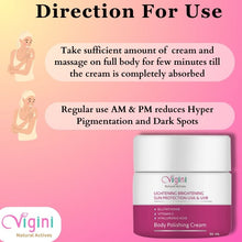 Vigini De-Tan Skin Lightening Underarm Cream with Kojic Acid - 50ml