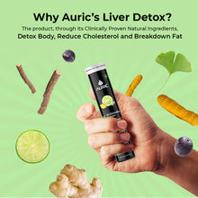 Auric Liver Detox Effervescent Tablets with 10 Ayurvedic Herbs - Clinically Researched Therapeutic Ingredients - Drop, Dissolve, Fizz, Drink