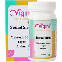 Vigini Sound Sleep Melatonin 10mg Tagar Brahmi Capsule