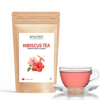 Pali Farms Hibiscus Tea - Preimum Hibiscus Flowers Tissane 60 GM