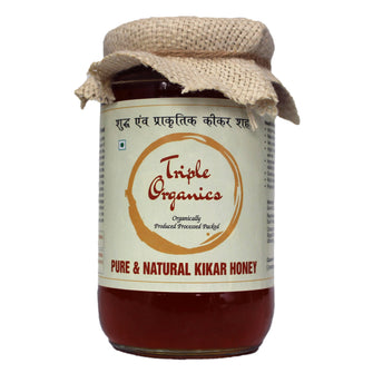 Triple Organics Pure Kikar Honey 500 gm - Suvo.co