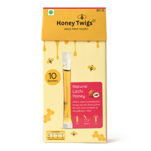 Honey Twigs Natural Litchi Honey 10 Twigs Pack - 80 GM