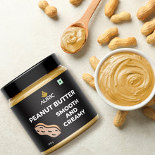 Auric High Protein Plant Based Peanut Butter Smooth & Creamy - made with Roasted Peanuts | Gluten and Lactose-free