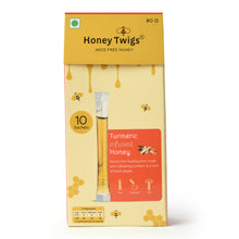 Honey Twigs Turmeric Infused Honey 10 Twigs Pack - 80 GM