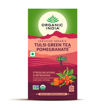 Organic India Tulsi Pomegranate Green Tea Bags