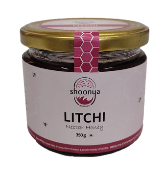 Shoonya Organic Litchi Honey 350 GM - Certified Organic