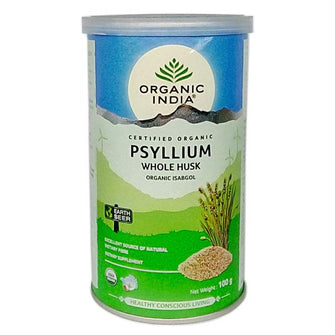 Organic India Whole Husk Psyllium Isabgol Natural Dietary Fiber, 100 g