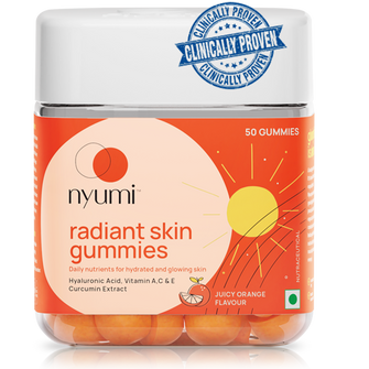Nyumi Radiant Skin Gummies For Glowing Skin - Juicy Orange Flavour